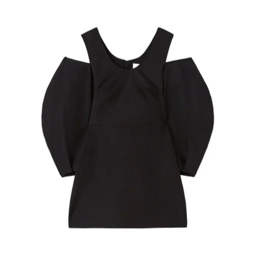 Cold-Shoulder Straight Hem Top
