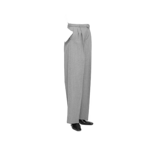 Checked Belted Trousers