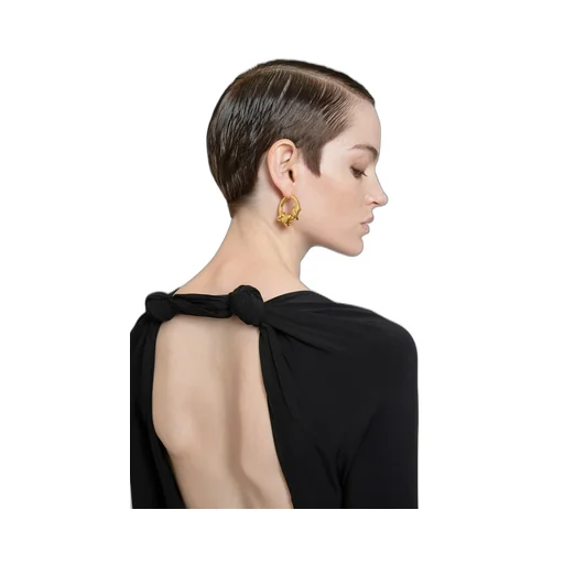 Open Back Flared Midi Dress