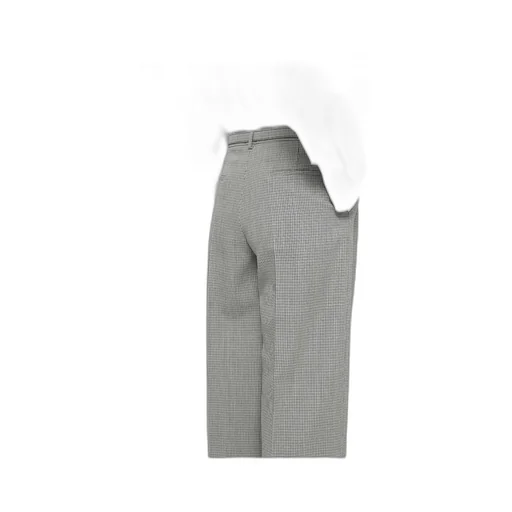 Checked Belted Trousers