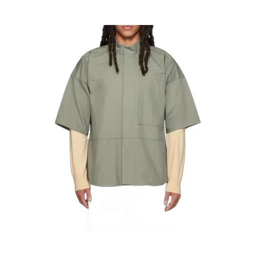 Stitched High-Necked Shirt