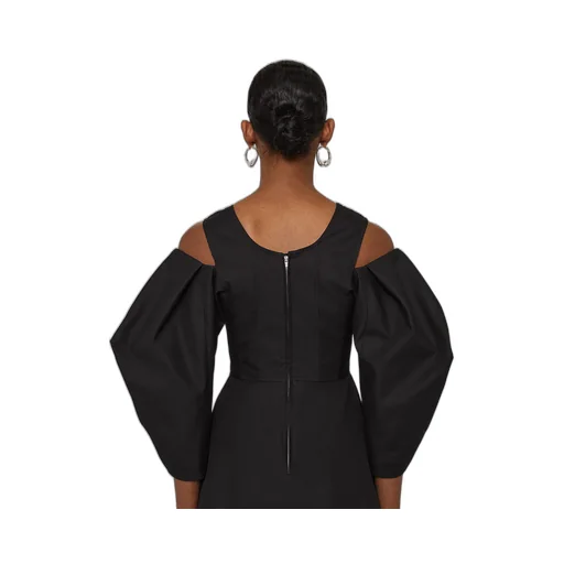 Cold-Shoulder Straight Hem Top