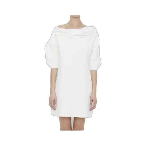 Ruched Short-Sleeved Mini Dress