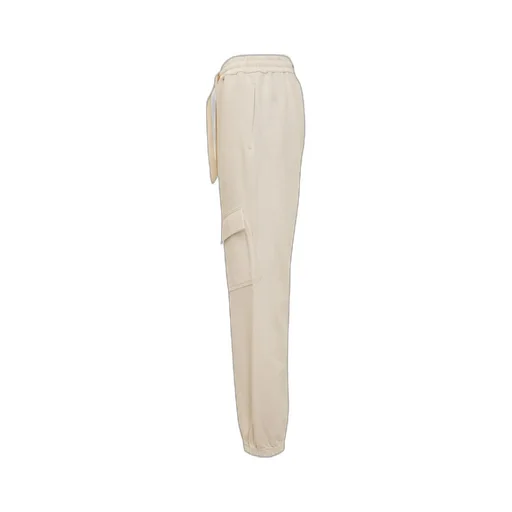 Logo Patch High Waist Pants