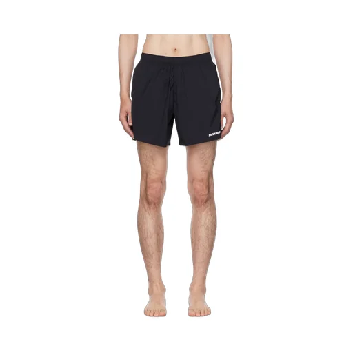 Logo-Printed Elasticated Waistband Swim Shorts