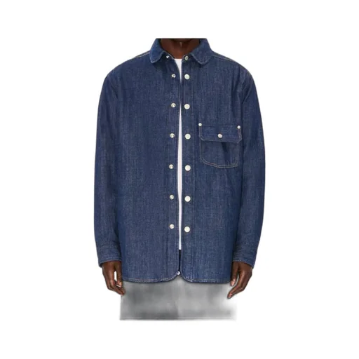 Padded Overshirt In Japanese Denim