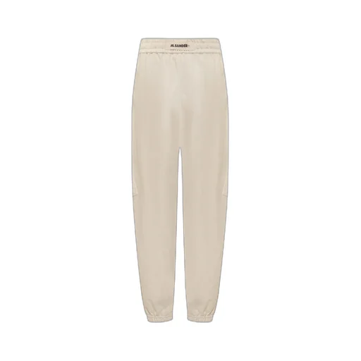 Logo Patch High Waist Pants
