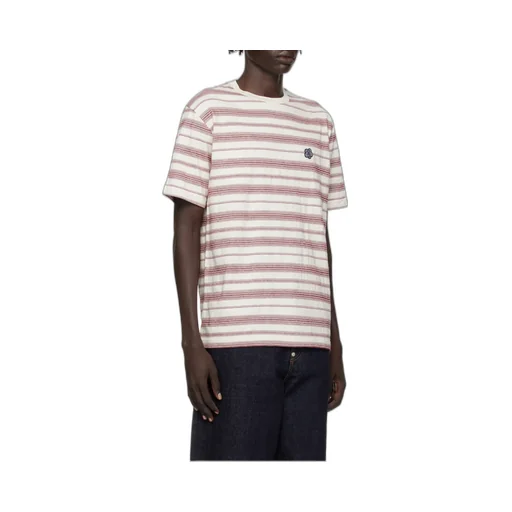Boke Flower Striped Embroidered T-Shirt In Cotton