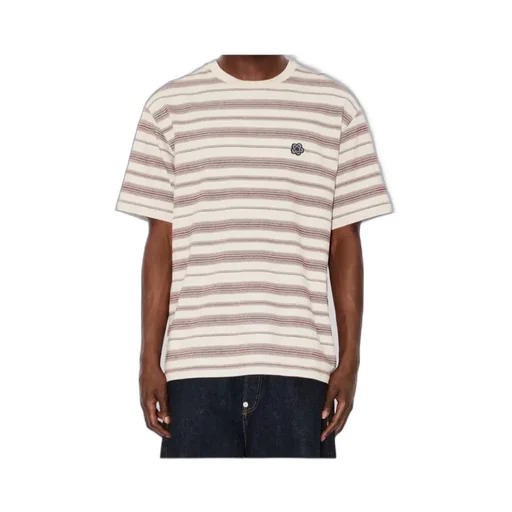Boke Flower Striped Embroidered T-Shirt In Cotton