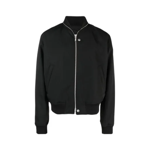 Zip-Up Long-Sleeved Bomber Jacket