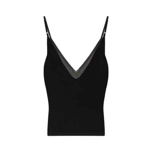 La Maille Spallina Sheer Tank Top