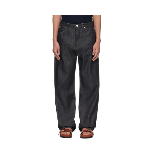 Mid-Rise Straight Leg Jeans