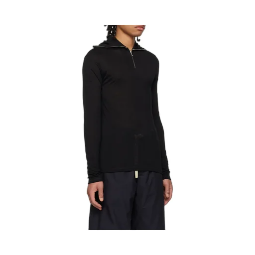Zip Detailed Long-Sleeved Sweatshirt