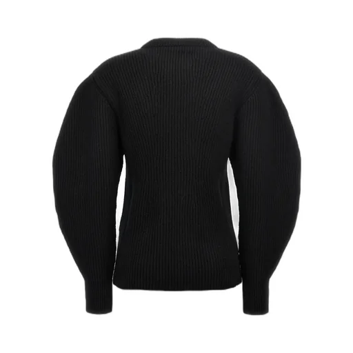 Crewneck Puff-Sleeved Jumper