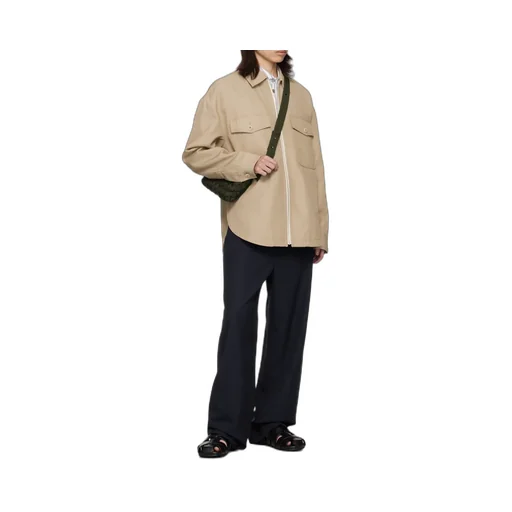 Zippered Shirt Jacket