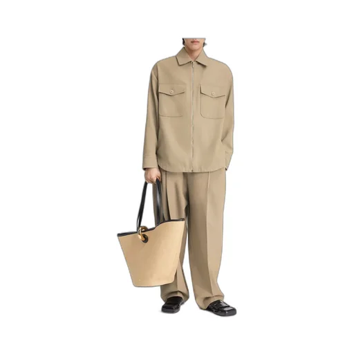 Zippered Shirt Jacket