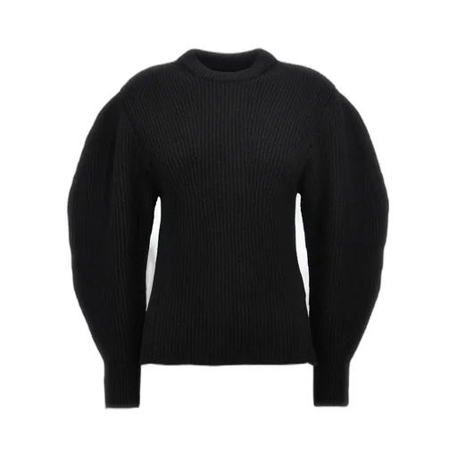 Crewneck Puff-Sleeved Jumper