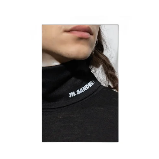 Long-Sleeved Logo-Printed Jumper