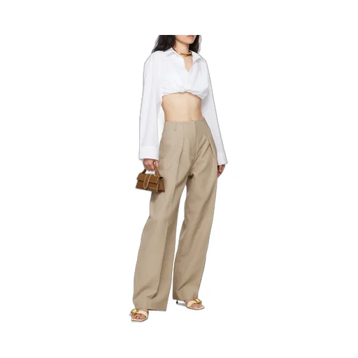Twist Detailed Cropped Shirt