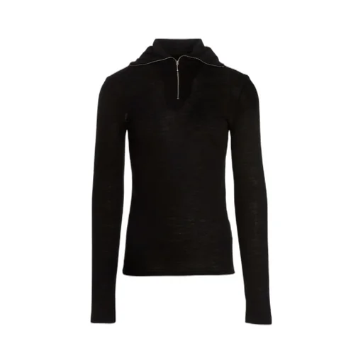 Zip Detailed Long-Sleeved Sweatshirt