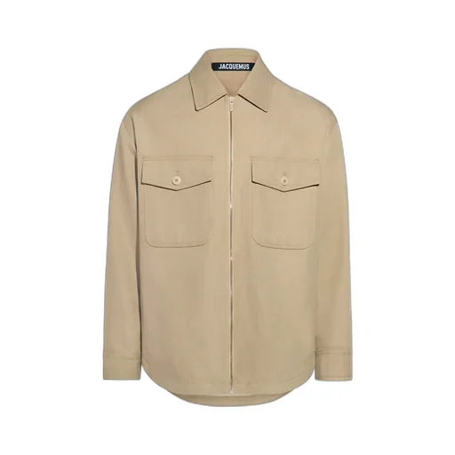 Zippered Shirt Jacket