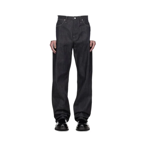 Mid-Rise Straight Leg Jeans