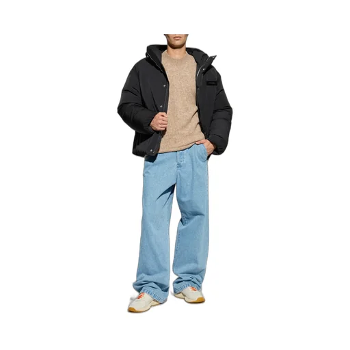 Logo Patch Padded Coat