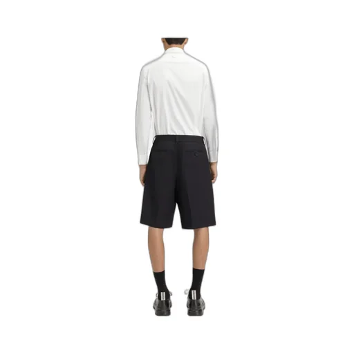 Wide Tailored Bermuda Shorts