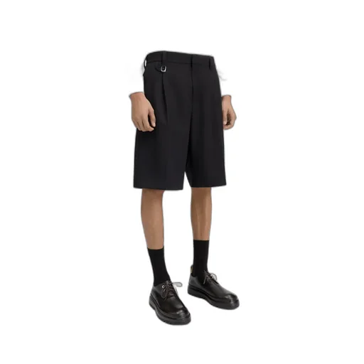 Wide Tailored Bermuda Shorts