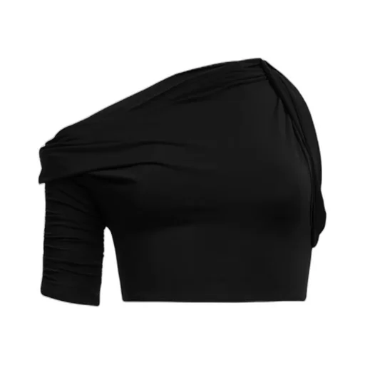 Draped Knot-Detailed Top