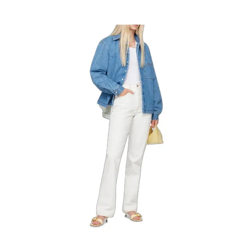 Logo Embroidered Denim Shirt