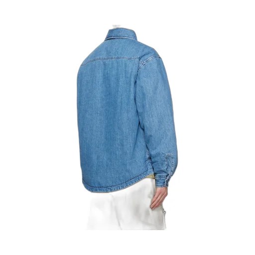 Logo Embroidered Denim Shirt