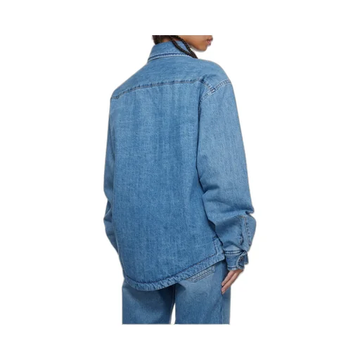 Logo Embroidered Denim Shirt