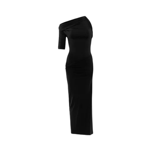 Asymmetrical Draped Dress