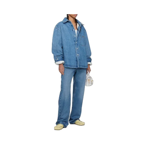 Logo Embroidered Denim Shirt