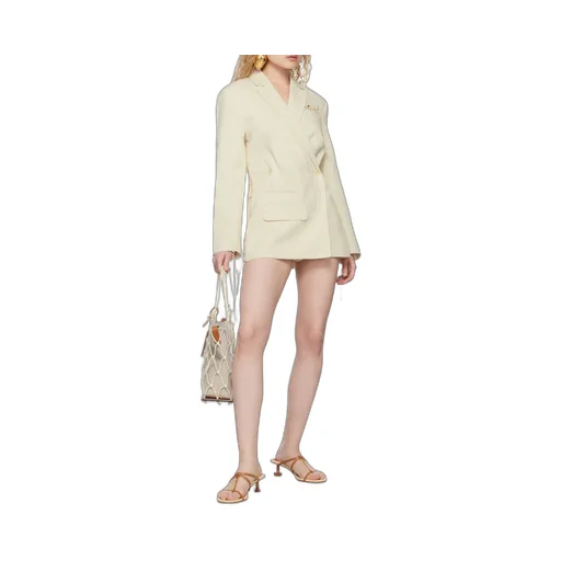 Embroidered Double-Breasted Blazer