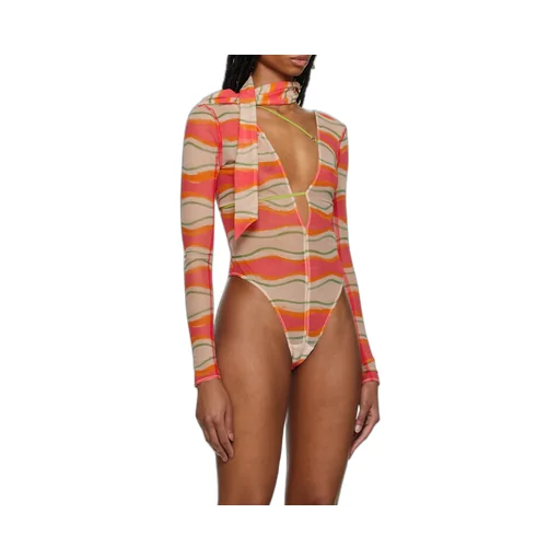 Le Abanaba Semi-Sheer Bodysuit