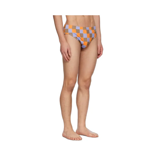 Checked Swimming Trunks
