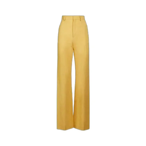 High-Waisted Flared Trousers