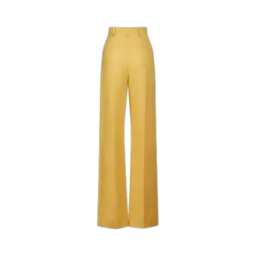 High-Waisted Flared Trousers