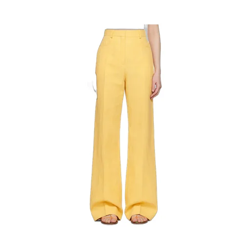 High-Waisted Flared Trousers