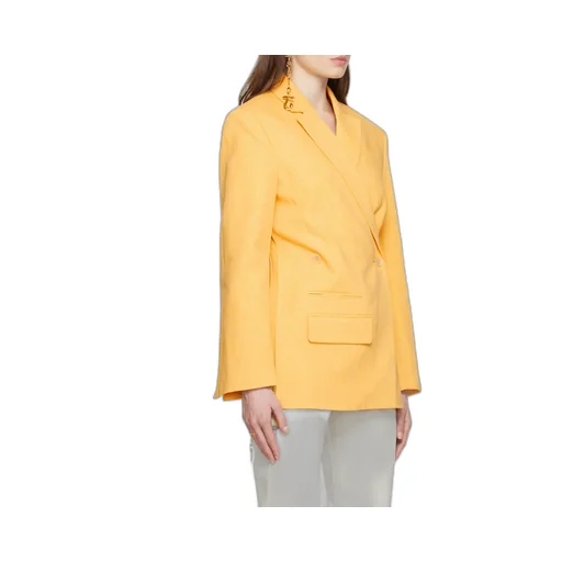 Asymmetric Double-Breasted Blazer
