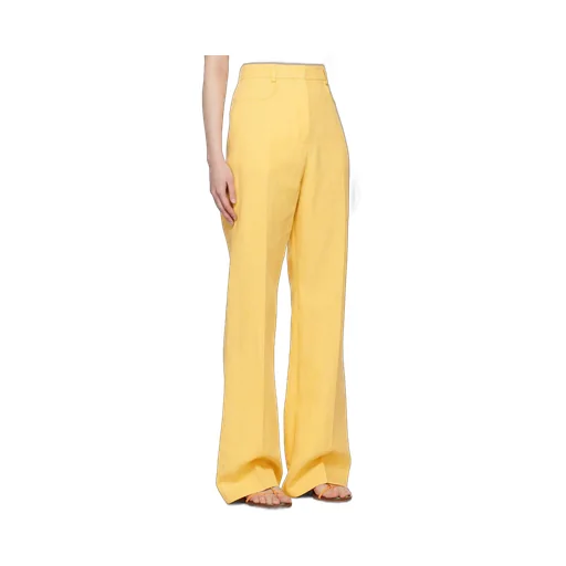 High-Waisted Flared Trousers