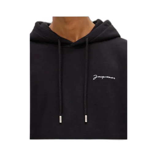 Embroidered Logo Hooded Sweater