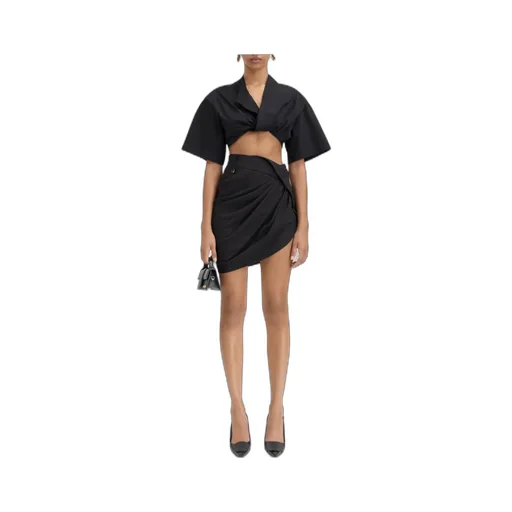 Draped Mini Skirt