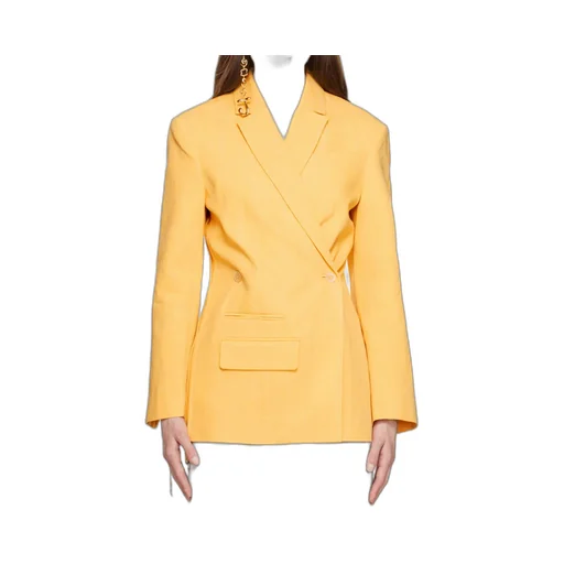 Asymmetric Double-Breasted Blazer