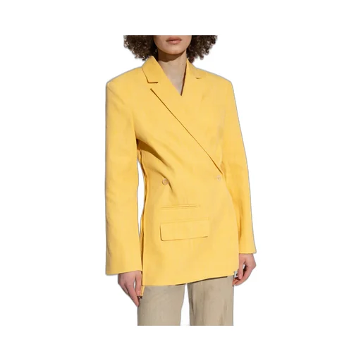 Asymmetric Double-Breasted Blazer
