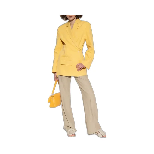 Asymmetric Double-Breasted Blazer
