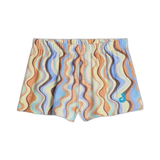 Wavy Pattern Swimming Shorts