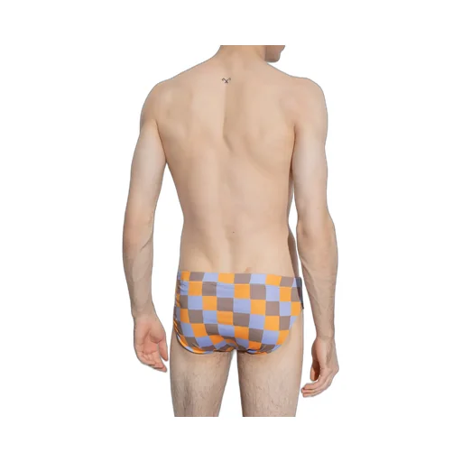 Checked Swimming Trunks